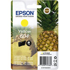 EPSON - Inkcartridge EPSON 604 T10G44 Jaune | 1 pièce | 10 morceaux