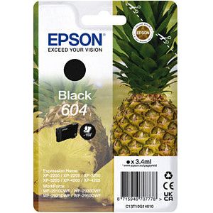 Epson - Inktcartridge epson 604 t10g14 zwart | 1 stuk | 10 stuks