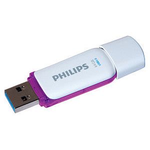 Philips - Usb-stick philips snow key type 64gb 3.0 paars | Blister a 1 stuk
