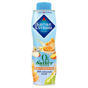 Karvan Cevitam - Siroop Karvan Cevitam Multiv Fruits 0 Sugar 600 ml | Bouteille 600 millilitres | 6 morceaux