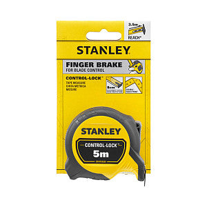 Mètre ruban Stanley Control-Lock 5 mètres 19mm