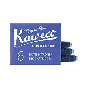 Kaweco - Inktpatroon koningsblauw doosje à 6 stuks