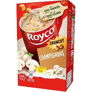 Royco - Soep crunchy champignons 20 zakjes | Doos a 20 zak