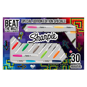 Sharpie - Viltstift ie beat the maze f assorti | Pak a 30 stuk