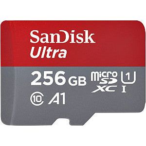 Carte mémoire Sandisk MicroSDXC Ultra 256GB (150mb/s C10 - SDA UHS-I)