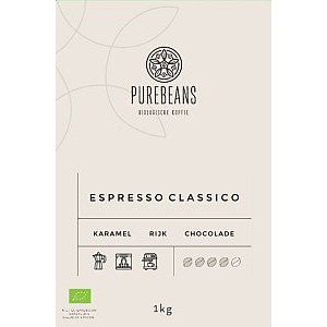 Café PureBeans mouture filtre rapide Classico bio 1000 grammes