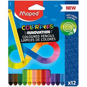 Crayon de couleur maped color'peps infinity 12 couleurs
