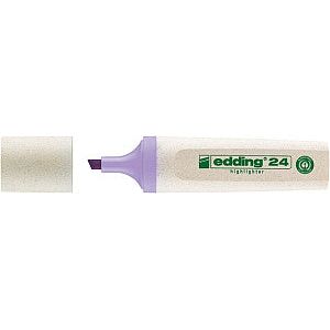 Edding Ecoline - Markeerstift edding 24 eco 2-5mm pastel violet | Omdoos a 10 stuk