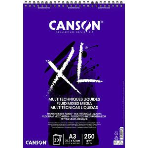 Canson - Tekenblok canson xl fluid mixed media a3 30v 250gr | 1 stuk
