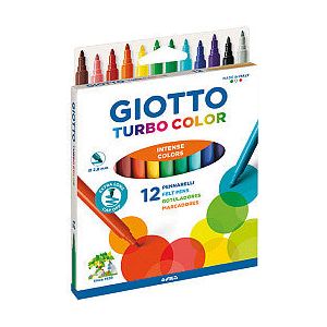 Giotto - Viltstift giotto turbo color ass 12st | Etui a 12 stuk