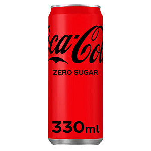 Coca Cola - Frisdrank coca cola zero blik 330ml | Omdoos a 24 blik x 330 milliliter