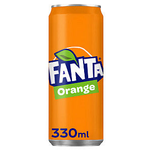 Fanta - Frisdrank fanta orange blik 330ml | Omdoos a 24 blik x 330 milliliter