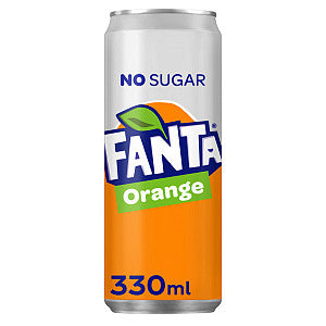 Fanta - Frisdrank fanta orange zero blik 330ml | Tray a 24 blik x 330 milliliter