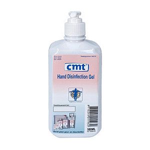 CMT - Handdesinfectie cmt systeemfles met pomp 500ml | Omdoos a 12 fles x 500 milliliter
