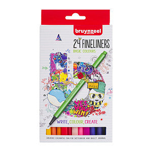 Bruynzeel - Fineliner bruynzeel set 24 kleuren assorti | Set a 24 stuk