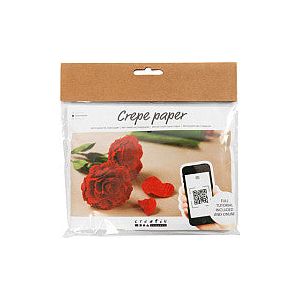Creotime - Crêpepapier creativ company diy rozen | Doos a 1 stuk | 6 stuks