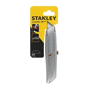 Couteau Stanley traditionnel comprenant 3 lames et capuchon