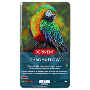Derwent - Chromaflow kleurpotlodenset derwent (12 stuks) | Pak a 12 stuk | 6 stuks