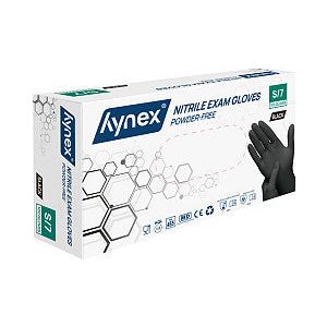 Hynex - Handschoen hynex s nitril 100st zwart | Pak a 100 stuk | 10 stuks