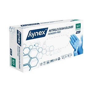 Hynex - Handschoen hynex s nitril 100st blauw | Pak a 100 stuk | 10 stuks