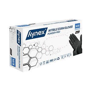 Hynex - Handschoen hynex m nitril 100st zwart | Pak a 100 stuk