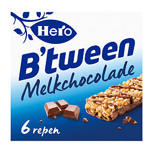 Hero - Tussendoortje hero b'tween melkchocolade 6pack | Doos a 6 stuk | 10 stuks