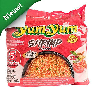 Yum Yum - Noodles garnaal bami 5pack 5x60gr | Multipack a 5 stuk | 6 stuks