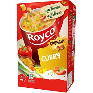 Royco - Soep crunchy curry 20 zakjes | Doos a 20 zak