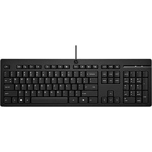 HP - Tastatur HP 125 Black | 1 Stück