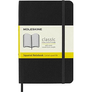 Moleskine - Notitieboek moleskine pocket 90x140 ruit 5x5 sc zw | 1 stuk