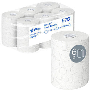 Kleenex - Handdoekrol kleenex 6781 ultr slimr 2lgs 100m wit | Pak a 6 rol