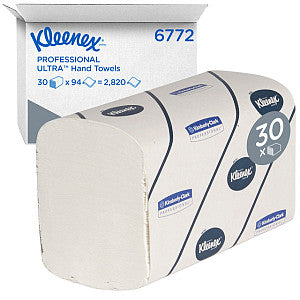Kleenex - Handdoek kleenex 6772 ultra i-vouw 2-laags wit | Doos a 30 pak
