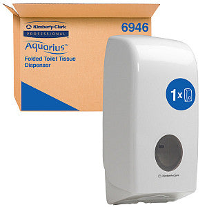 Aquarius KC - Dispenser aquarius 6946 toiletpap tissue vouw wit | 1 stuk