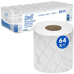 Scott - Toiletpapier 8519 ess. 2-laags 350 vel wit | Pak a 64 rol