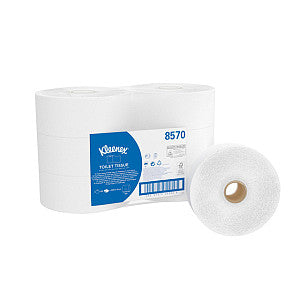 Kleenex - Toiletpapier kleenex 8570 jumbo 2-laags 200m wit | Pak a 6 rol