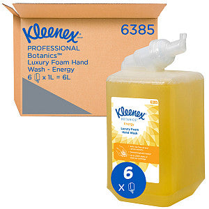 Kleenex - Handzeep kleenex 6385 botanics foam geel 1liter | Doos a 6 fles