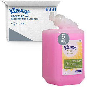Kleenex - Handzeep kleenex 6331 dagelijk roze 1 liter | Doos a 6 fles
