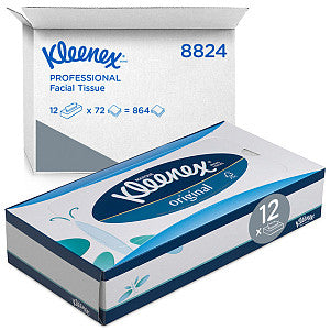 Kleenex - Facial tissues kleenex 8824 3-lgs standaard wit | Doos a 12 pak