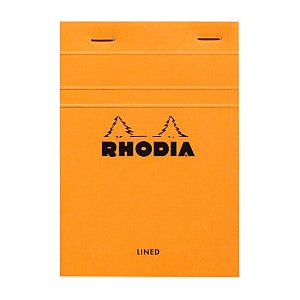 Rhodia - Schrijfblok a6 lijn 160pag 80gr oranje | 1 stuk