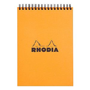 Rhodia - Spiraalblok a5 lijn 160pag 80gr or | 1 stuk | 5 stuks