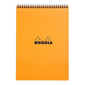 Rhodia - Spiraalblok a4 lijn 160pag 80gr or | 1 stuk | 5 stuks