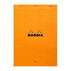Rhodia - Schrijfblok a4 lijn 160pag 80gr or | 1 stuk | 5 stuks