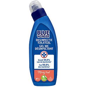 Blue Wonder - Toiletinger Blue Wonder Disinfection 750 ml | Bouteille un 750 millilitre | 6 morceaux