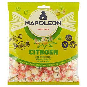 Napoleon - Snoep napoleon citroen zak 1kg | Zak a 1000 gram | 5 stuks