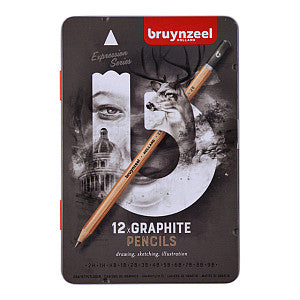 Bruynzeel - expression grafietpotloden blik 12 stuks | Omdoos a 6 blik x 12 stuk