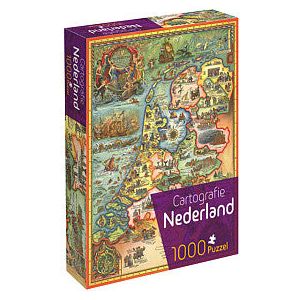 Tuckers lustige Fabrik - Puzzle -Kartographie Niederlande 1000 Stücke | Stück eine 1 Box