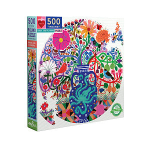 EOBO - Puzzle Eeboo Vögel und Blumen 500st | Stück eine 1 Box