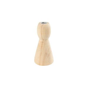 Creotime - Kandelaar Creativ Company Wood Conical 9,5 cm | 1 pièce | 10 morceaux