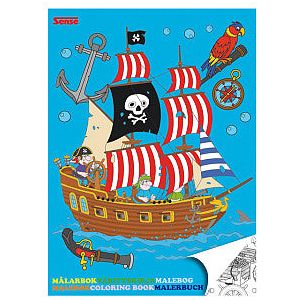 Sense - Kleurboek haza piraten | Omdoos a 12 stuk