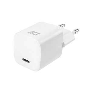ACT - Oplader act usb-c compact ganfast 33w wit | Doos a 1 stuk